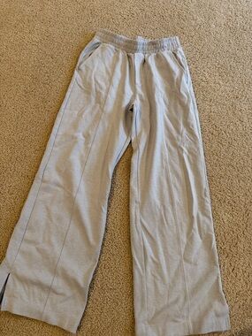 Light Gray Wide Leg Lounge Pants